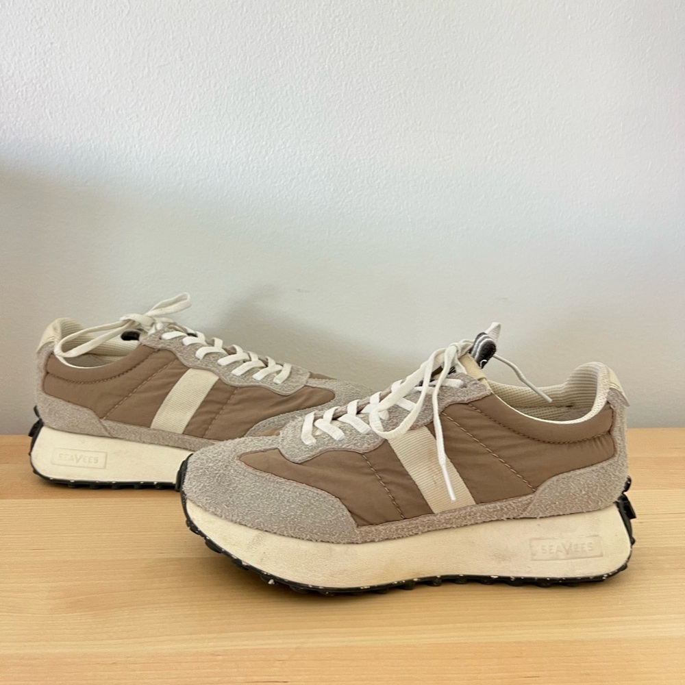 SeeVees Acorn Trainers in Latte - Picture 1 of 8